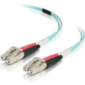 Aqua 10m LC-LC Duplex Multimode OM4 Fiber Cable Z85848