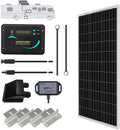 100 Watts 12 Volts Monocrystalline Solar RV Kit with 30A PWM Charge Controller Y9754