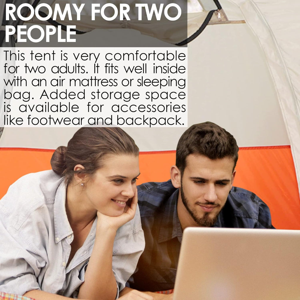 2 Person Waterproof Lightweight 190T Polyester Camping Tent F657