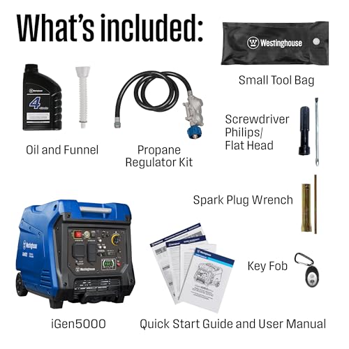 5000 Peak Watt Portable Inverter Generator G54994