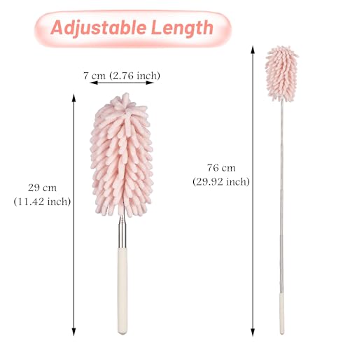 Green Retractable Microfiber Duster E583