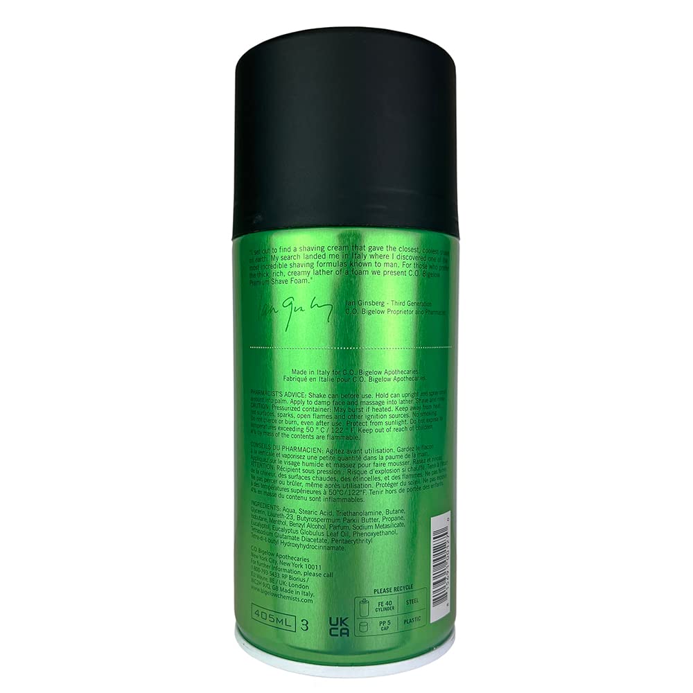 Premium Shave Foam with Eucalyptus Oil and Menthol, 10.5 oz M8565