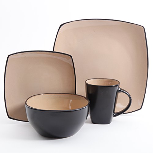 Red Stoneware Dinnerware Set, Service for 4 (16pc) H90195
