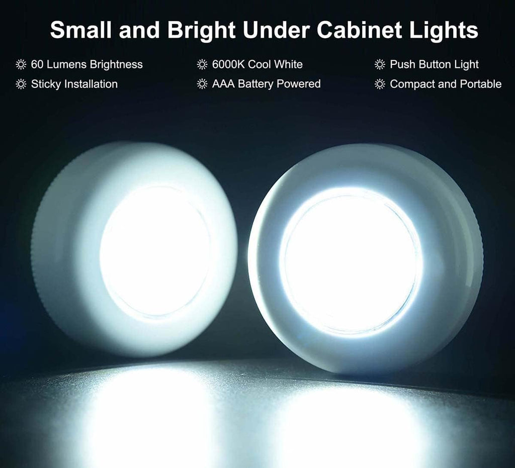 7 Pack Battery Operated Tap Push Lights Z425401