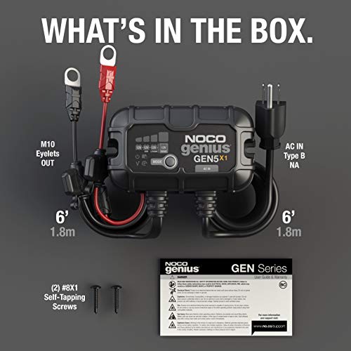 1-Bank 5A 12V Waterproof Marine Battery Charger O3681