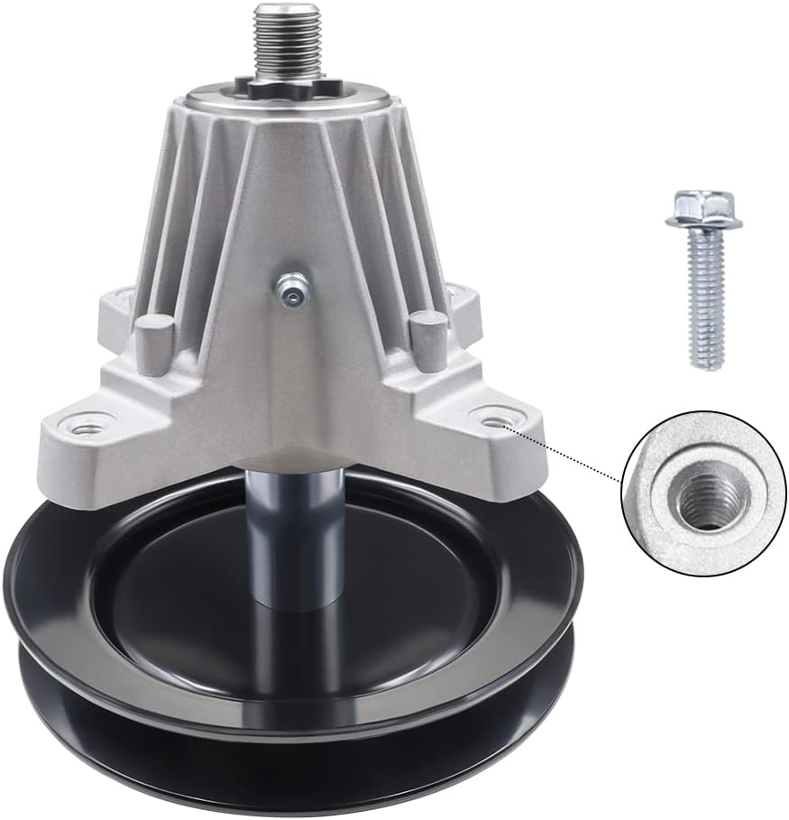 Spindle Assembly with Pulley Tapped Bolt and Zerk Fitting Pack of 2 B64301