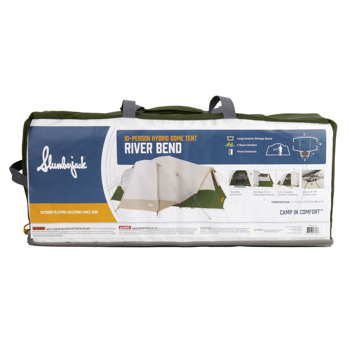 10-Person 3-Room Hybrid Dome Tent Z87073
