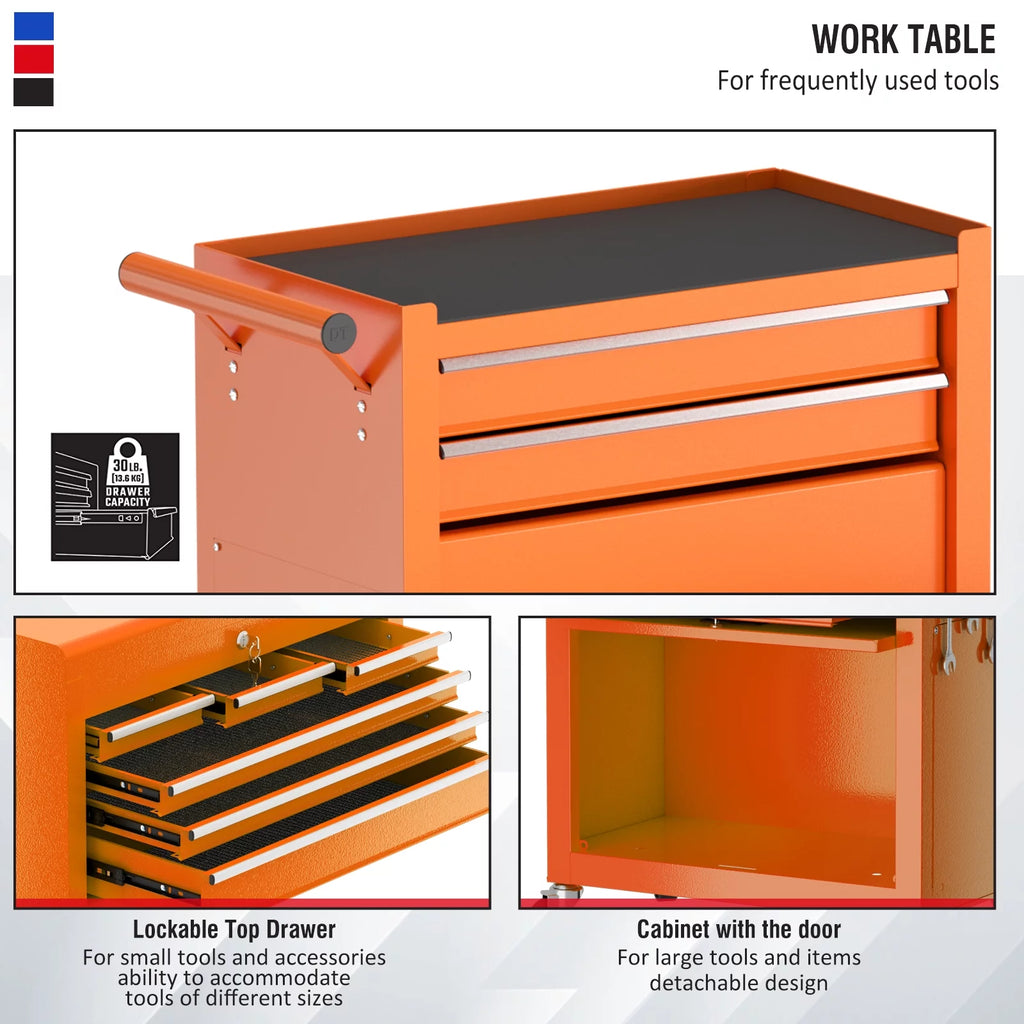 8 Drawer Rolling Tool Chest with Wheels G541