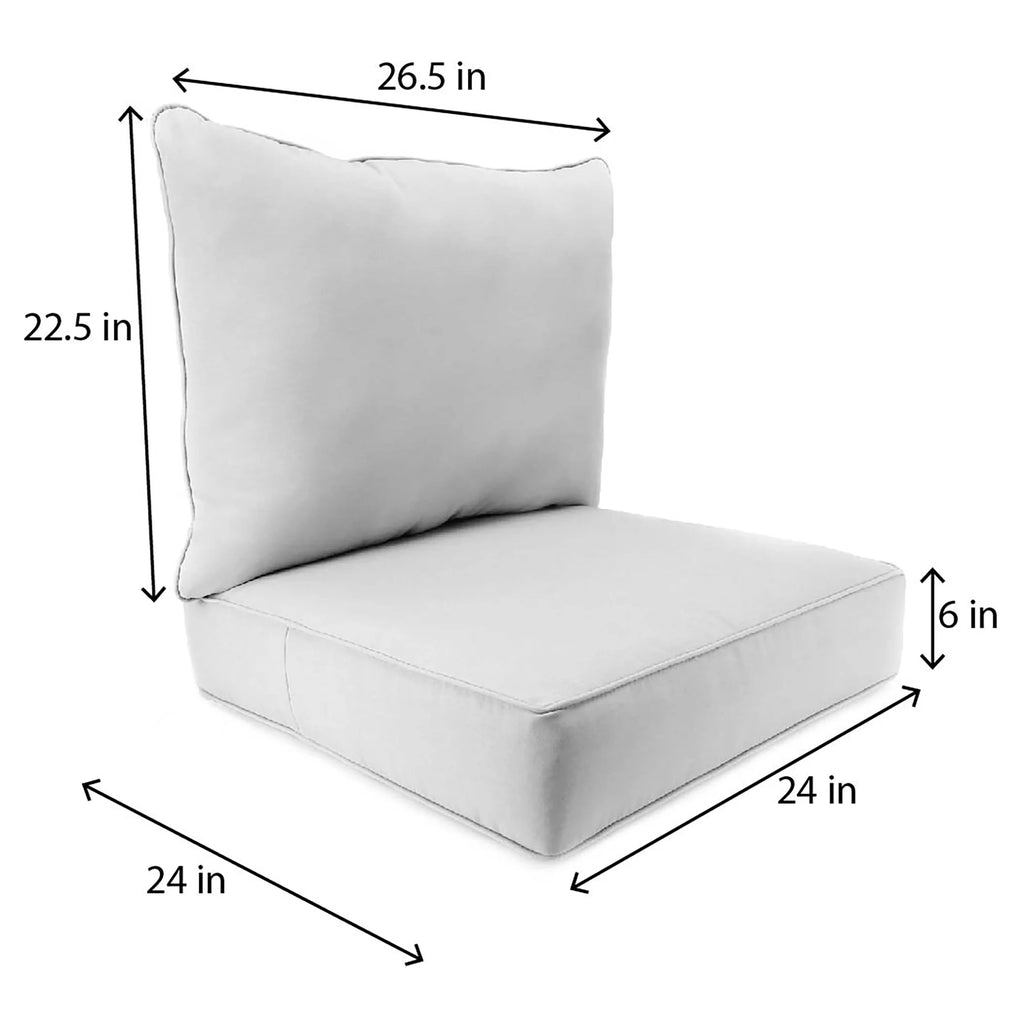 Green Tropical Rectangular Outdoor Deep Seating Chair Cushion M371568