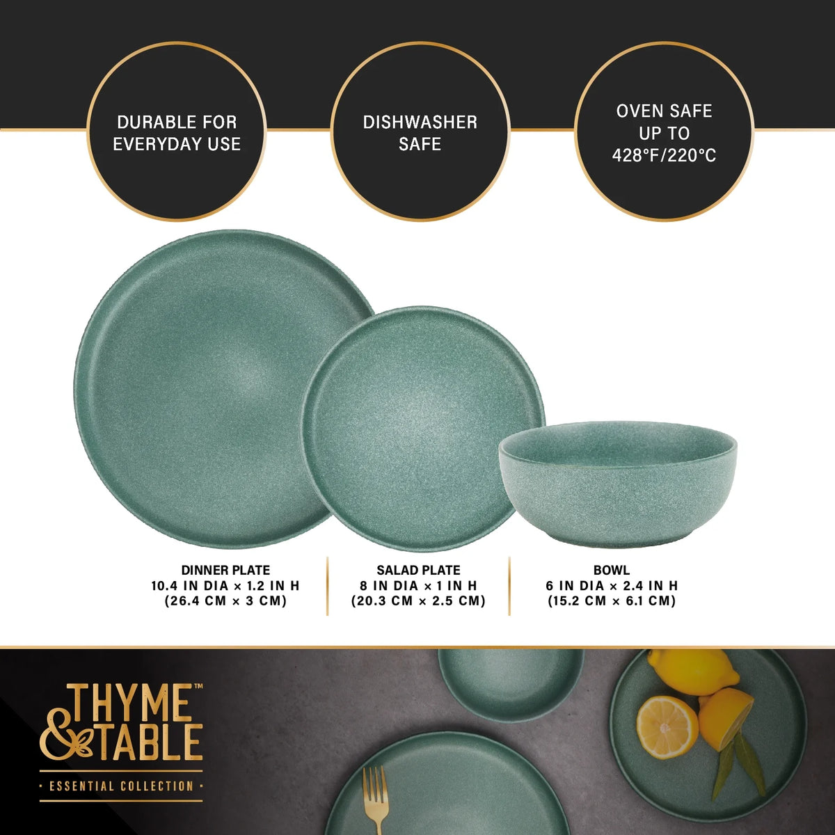 12-Piece Stoneware Dinnerware Set P804801