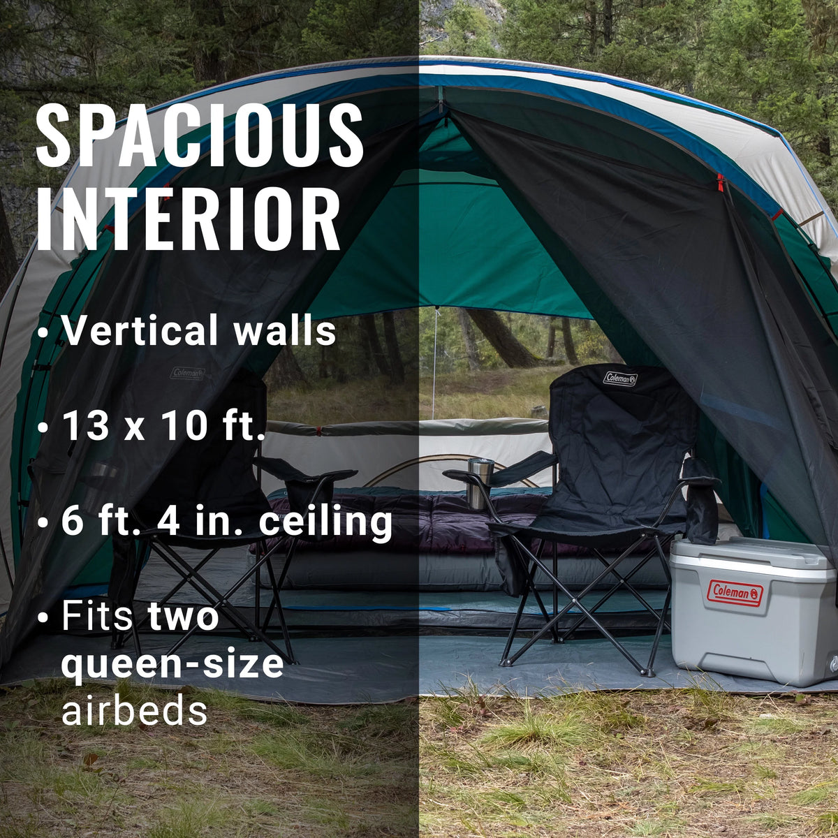 4-Person Cabin Tent with Screen Porch B4088