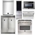 36 Inch Dual Fuel Range, Range Hood, Refrigerator, Microwave Drawer, Dishwasher, Wine Cooler X63856