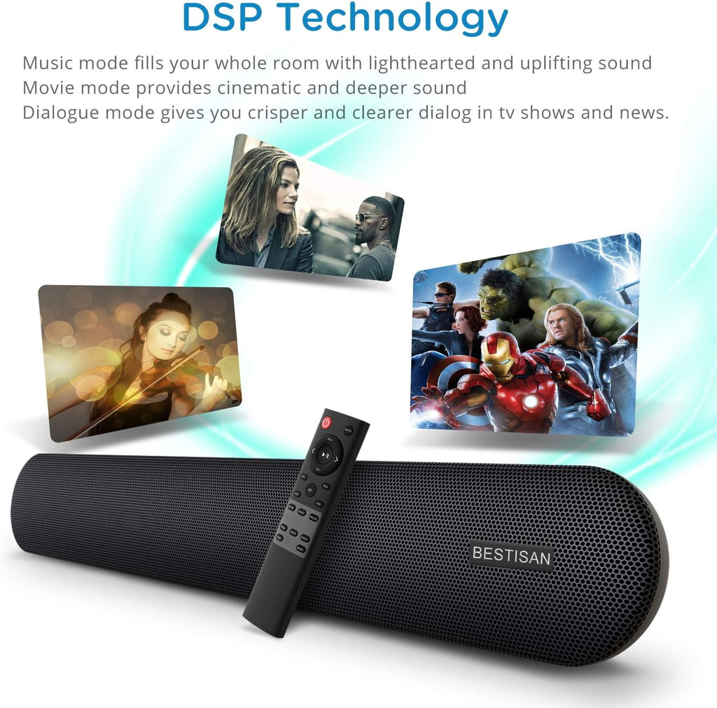 80 Watts TV Sound Bar with Bluetooth 5.0 P9173