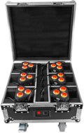 54w RGBWA+UV Rechargeable Battery Wireless DMX Par Light T6425