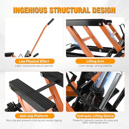 1500 LBS Hydraulic Motorcycle Lift Jack L999970