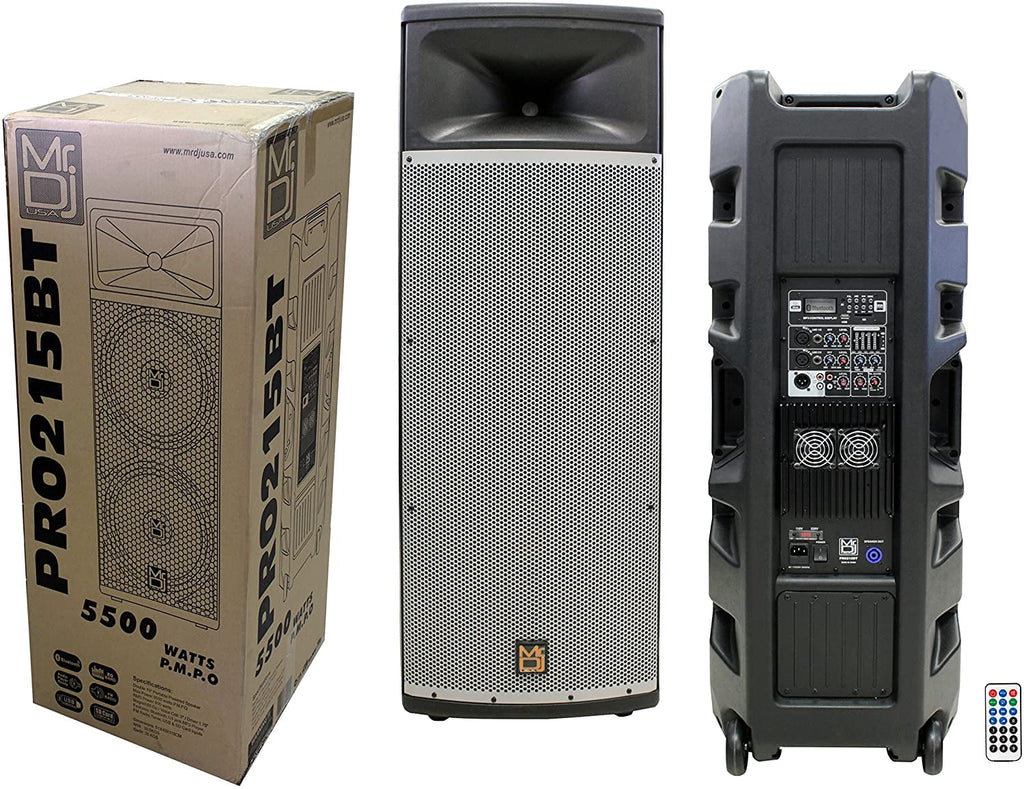 Dual 15” 3-Way Full-Range Powered DJ PA Loudspeaker I473495