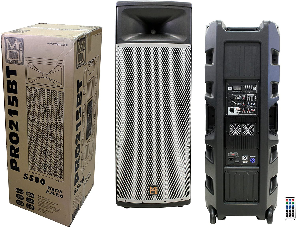 Dual 15” 3-Way Full-Range Powered DJ PA Loudspeaker I473495