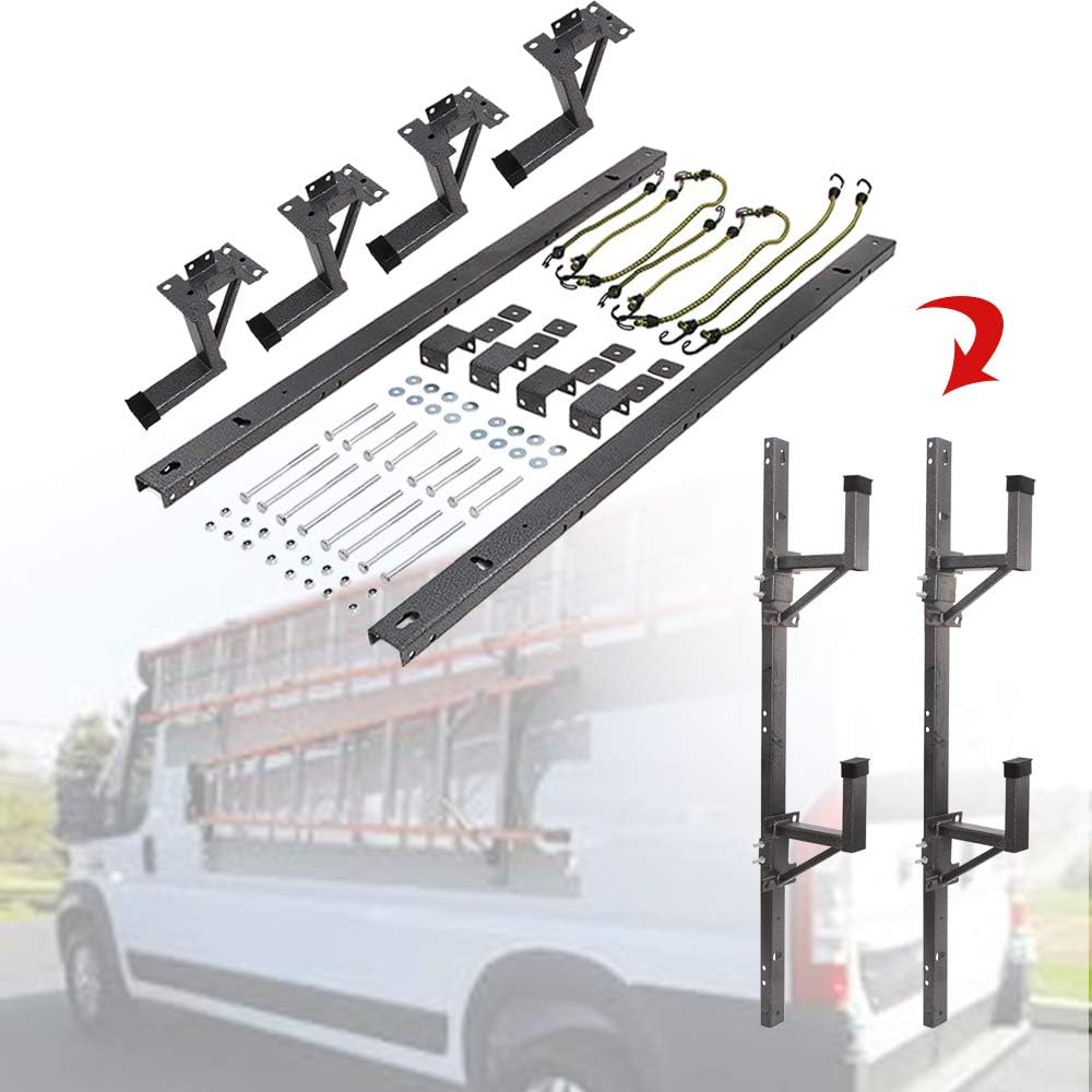 Adjustable Trailer Ladder Rack for Enclosed Trailer Side Wall P7827