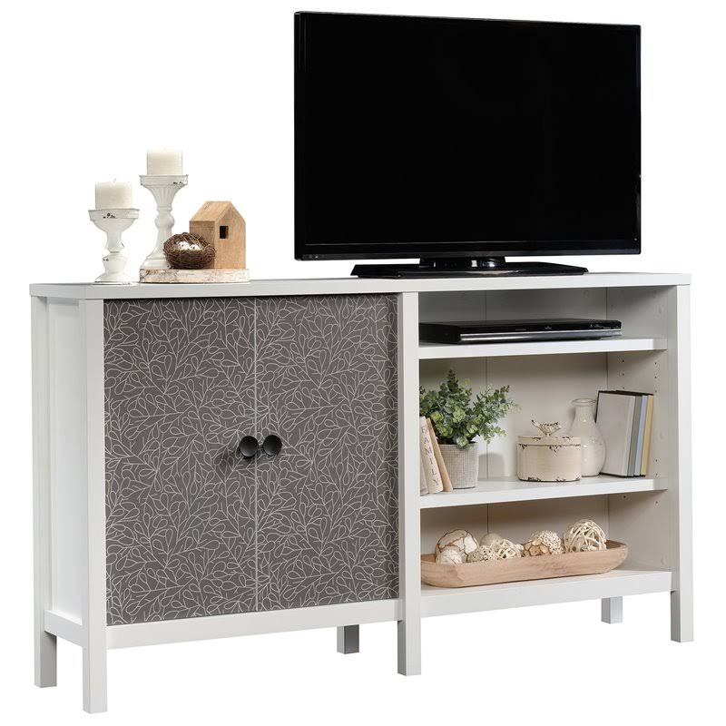 Soft White Wood TV Stand Cabinet K657