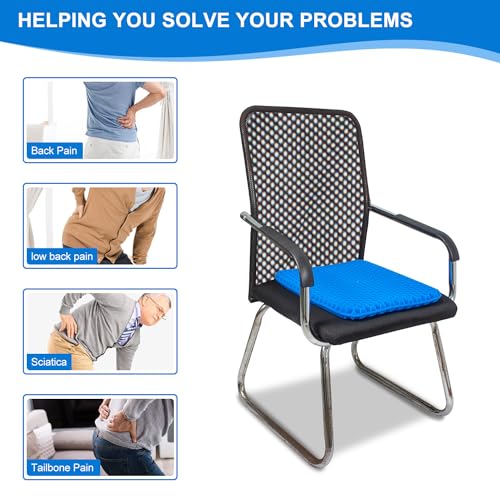 Large Cooling Gel Seat Cushion with Non-Slip Cover A31569