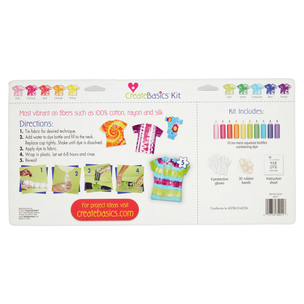 10 Color Tie Dye Kit G310761