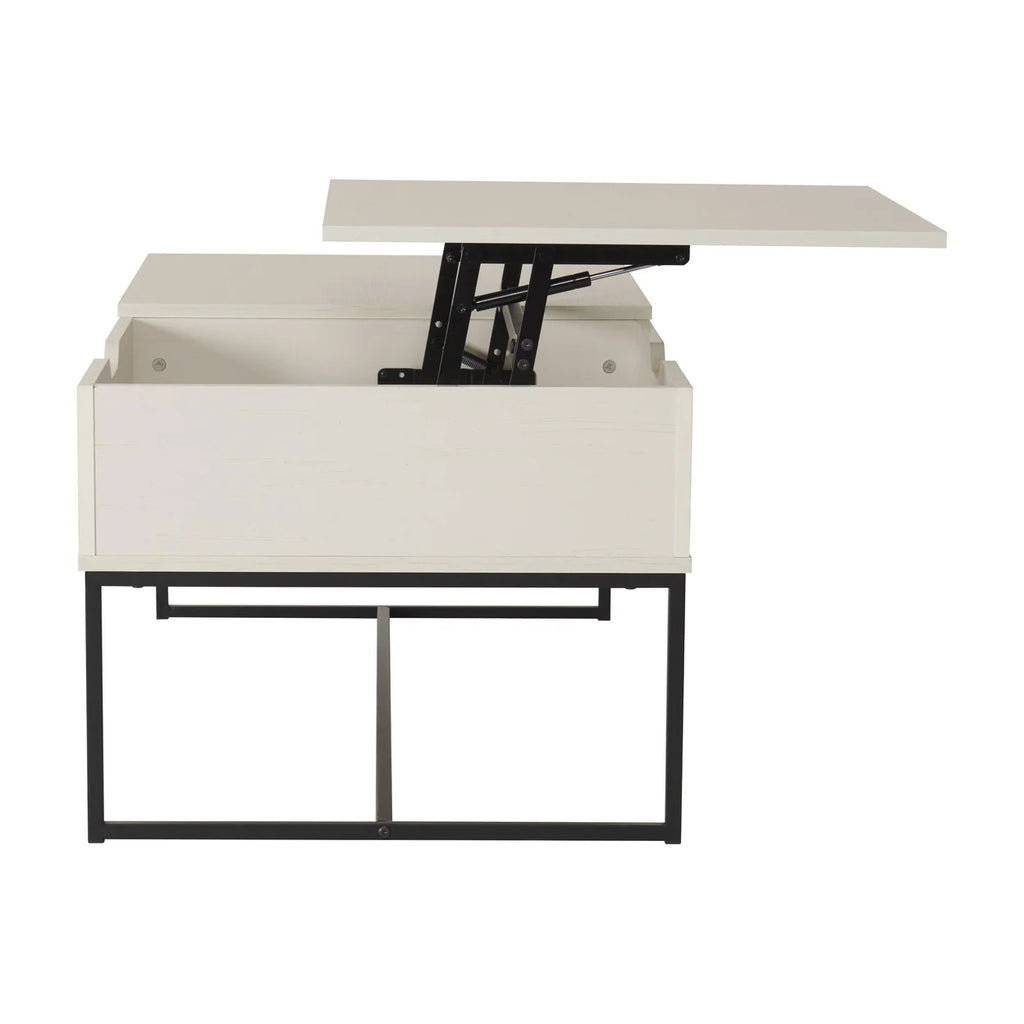 White Half Lift Top Coffee Table L460155
