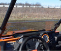 Axle scratch resistant half polycarbonate windshield O7173