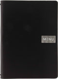 Black Leather Menu Holder Y453283