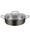 Black Stainless 4-qt Casserole V111