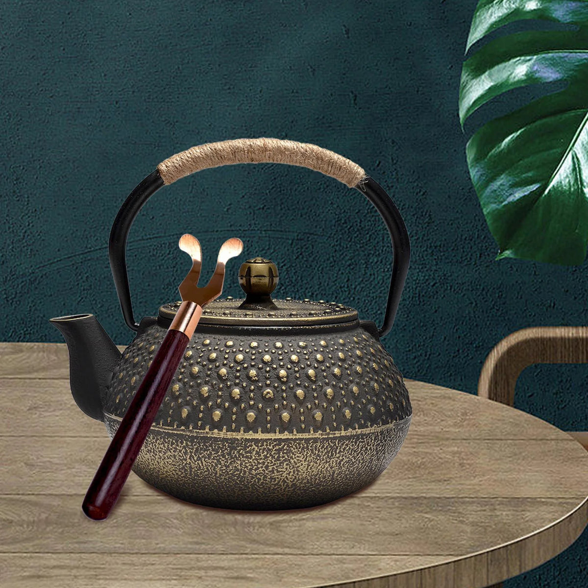Cast Iron Teapot Tea Kettle Y6341