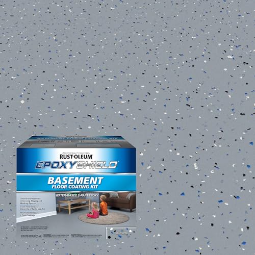 Gray Satin Epoxy Floor Coating Kit, Gallon U3682