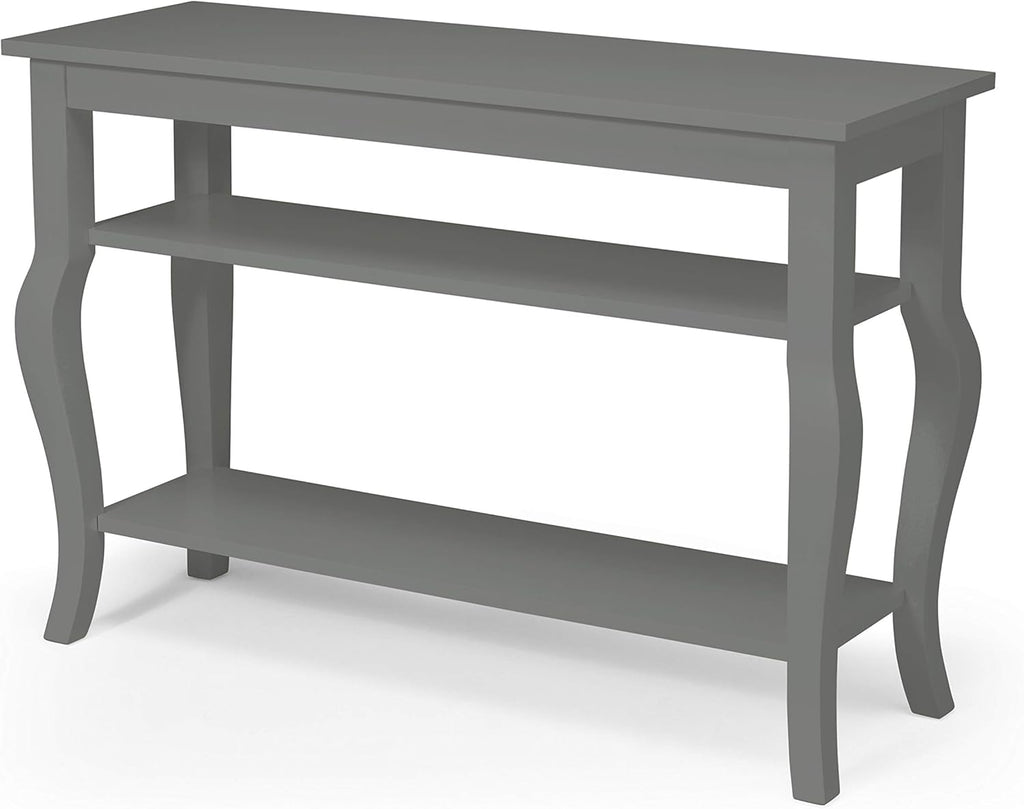 Wood Console Table with Display Shelves Q4724