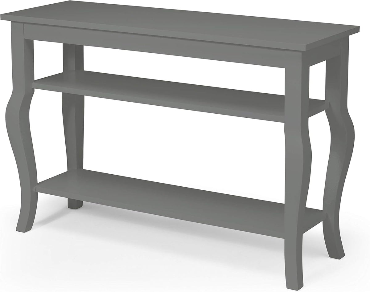 Wood Console Table with Display Shelves Q4724