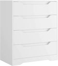 White 4 Drawer Wood Dresser B88204