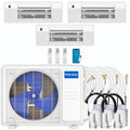 36,000 BTU 3 Zone Ceiling Cassette Ductless Air Conditioner and Heat Pump O322935
