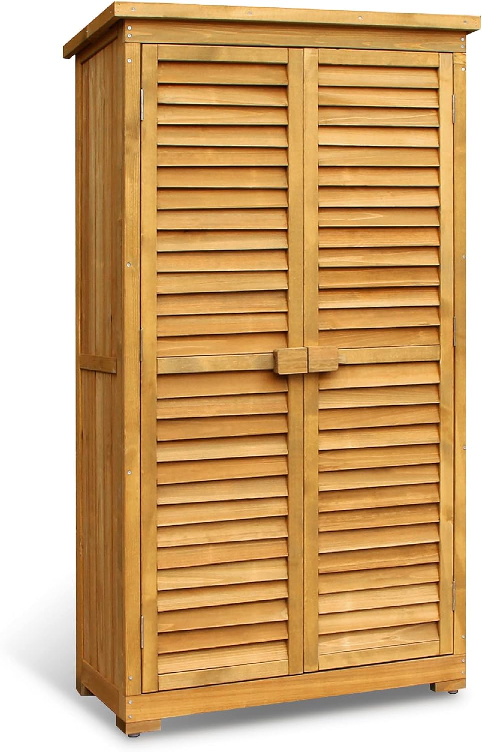 63 Inches Wood Outdoor Storage Cabinet B841897