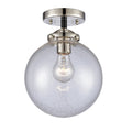 Black Polished Nickel LED Semi-Flush Mount Y4342