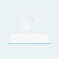Rimless Tank Glass Lid with Clips V226291