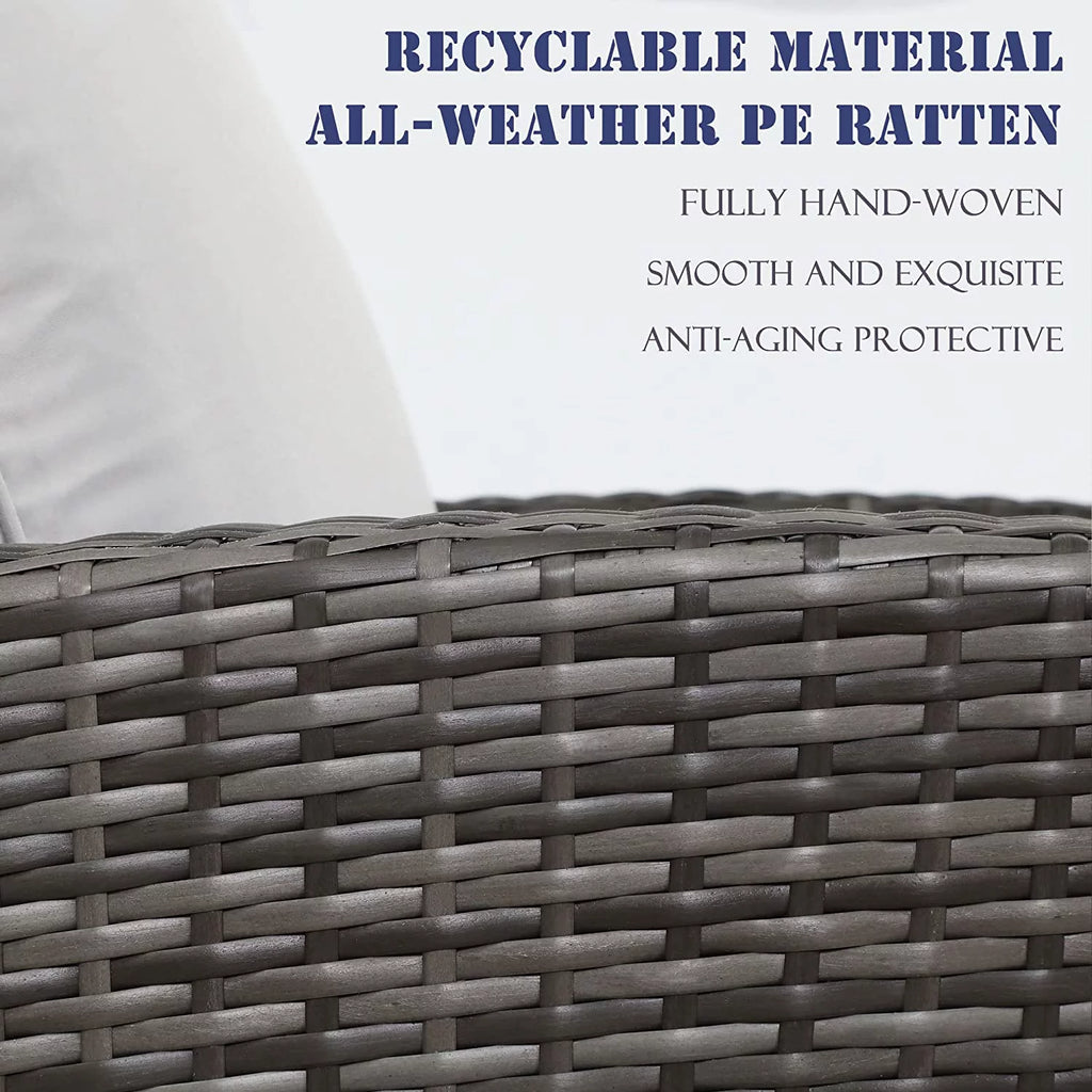 Gray Rattan Wicker Outdoor Patio Furniture Set I3014