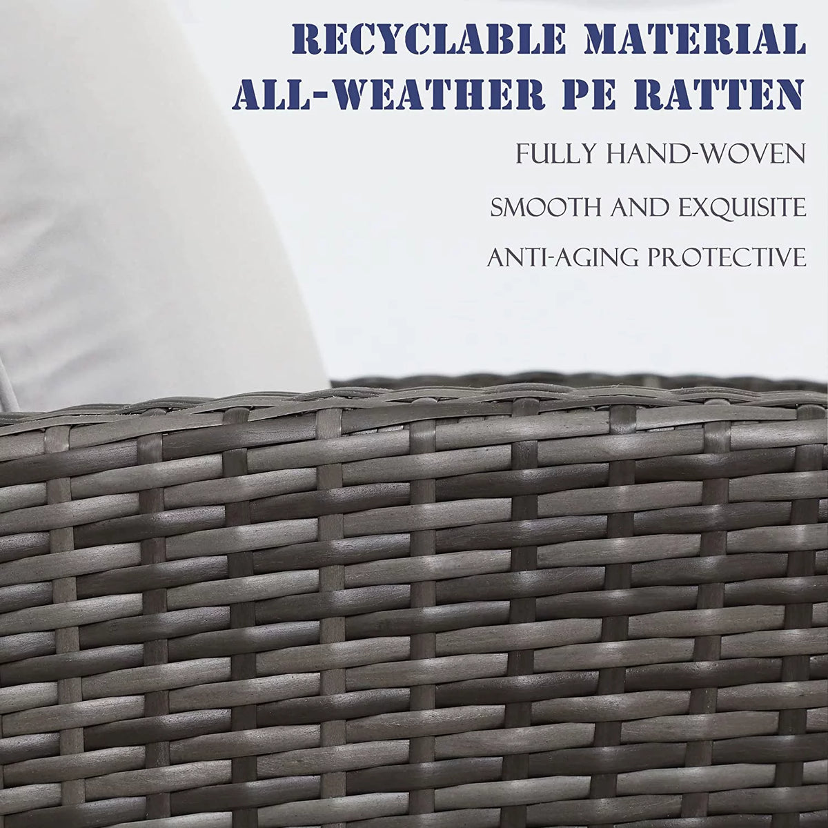Gray Rattan Wicker Outdoor Patio Furniture Set I3014