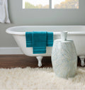 Blue White Capiz Shell Accent Table K345835