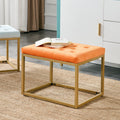 Orange Velvet Shoe Changing Stool Z5759