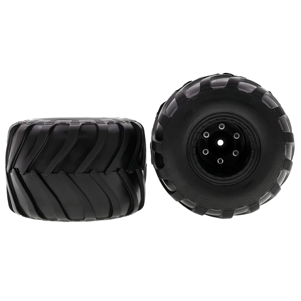 Black Rubber Car Tires 4PCS 72*49mm H302
