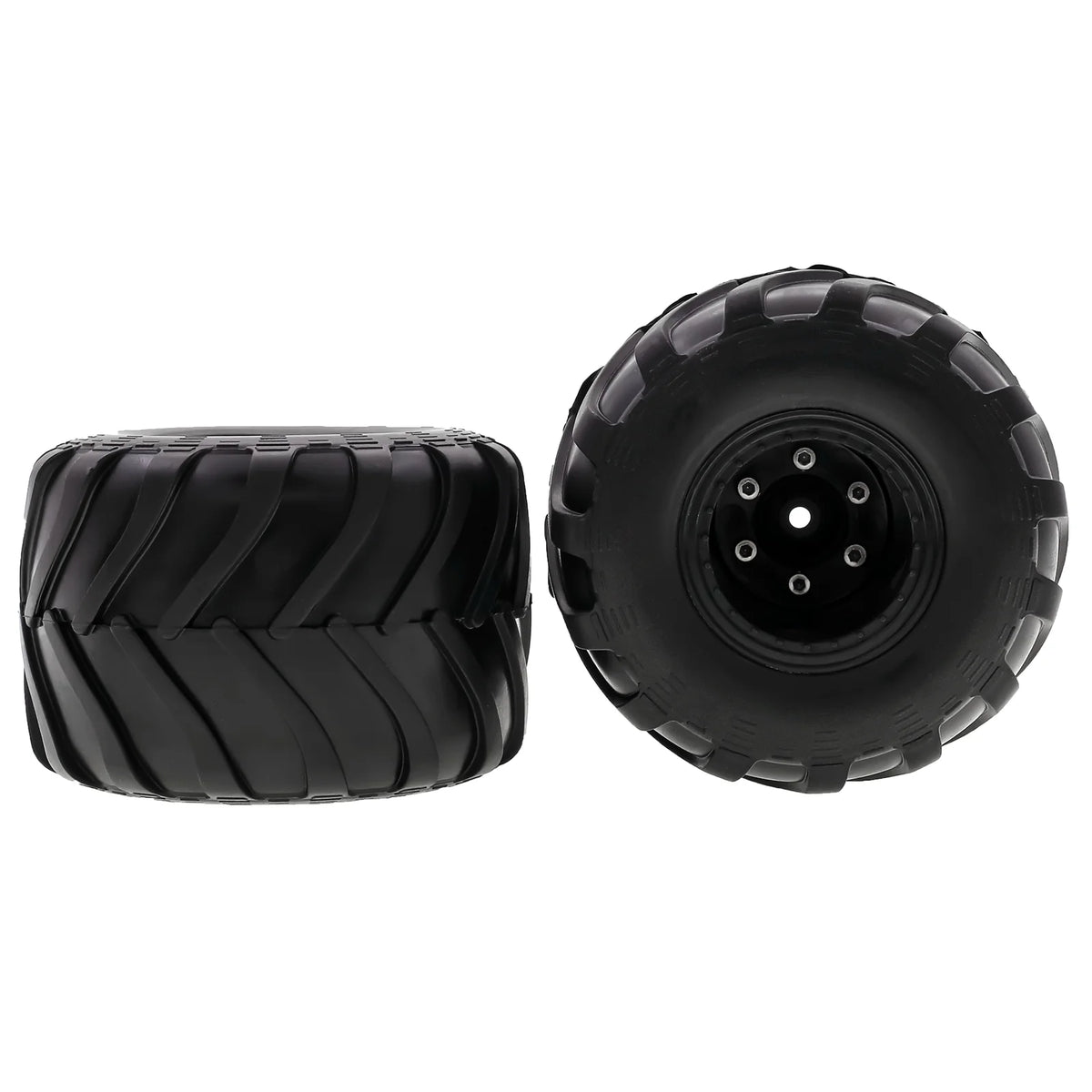 Black Rubber Car Tires 4PCS 72*49mm H302