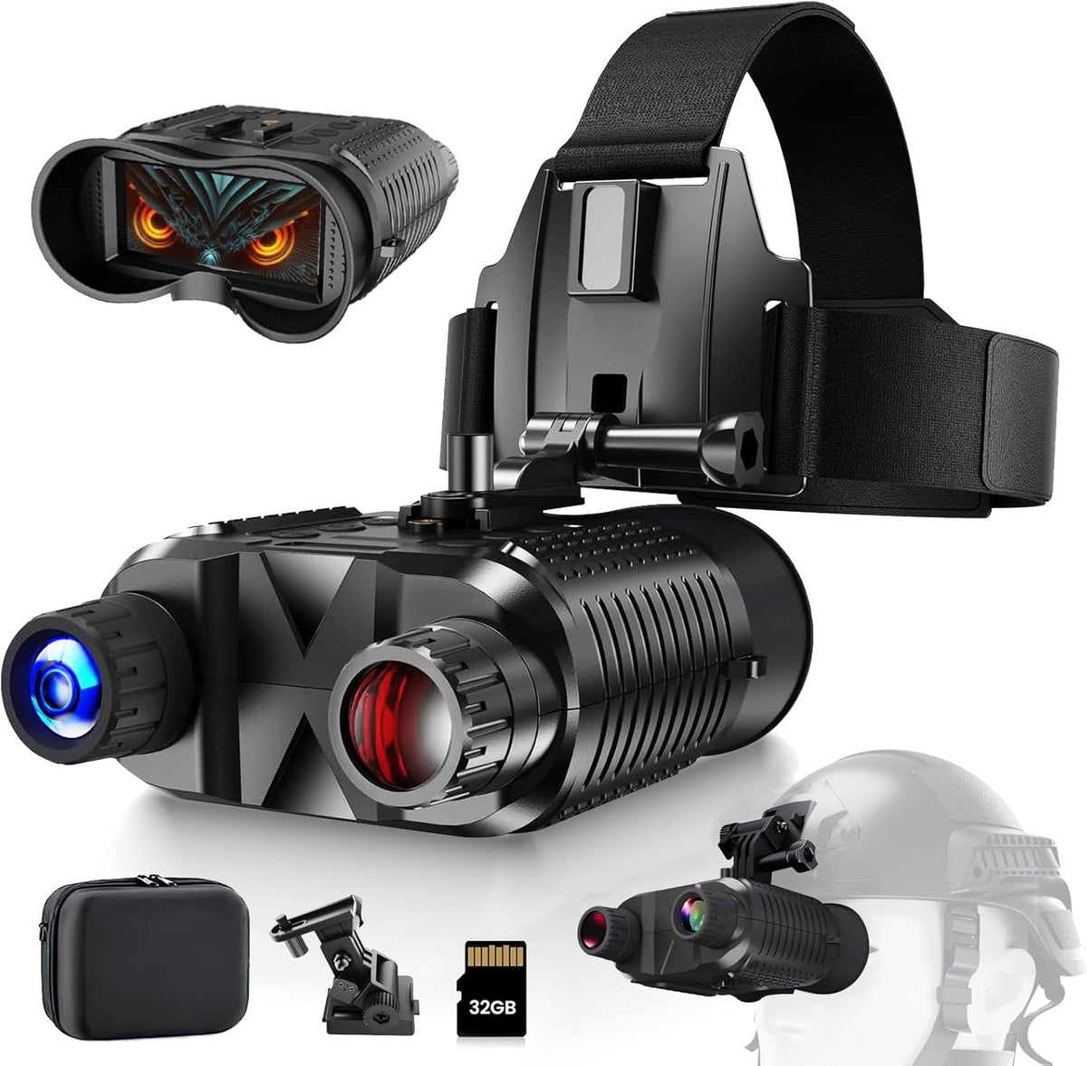 Night Vision Goggles with 2.7" Screen, 8 X Digital Zoom W155070