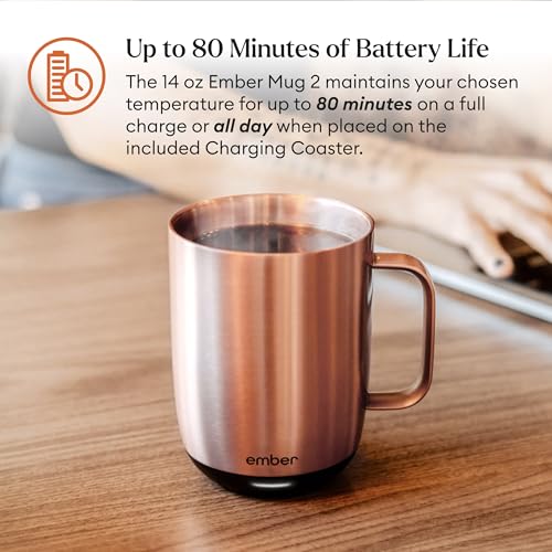 Black 14 Oz Heated Coffee Mug L26141