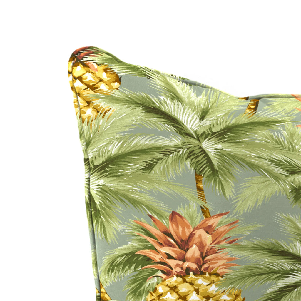 Green Tropical Rectangular Outdoor Deep Seating Chair Cushion M371568