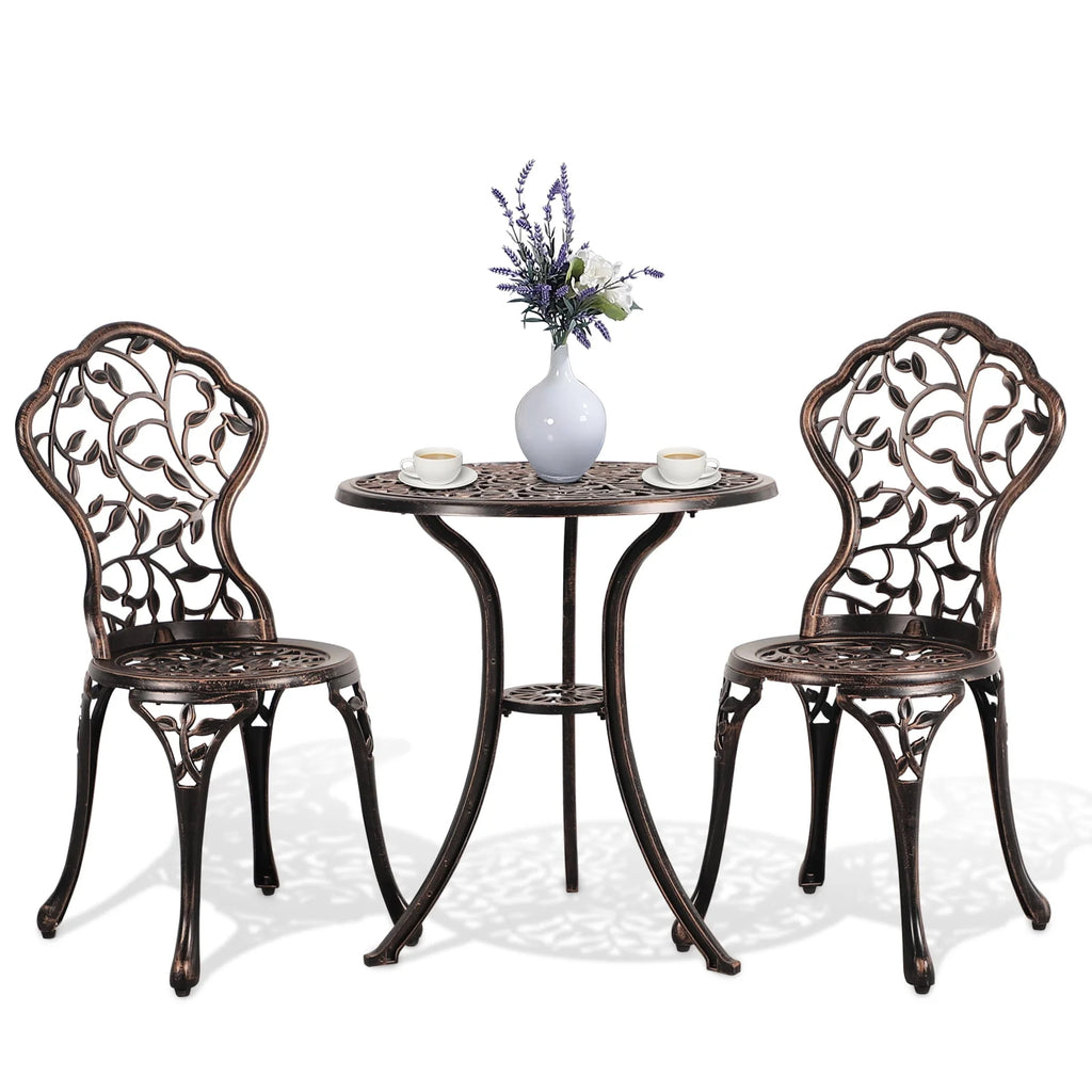 3-Piece Cast Aluminum Outdoor Bistro Set I1316