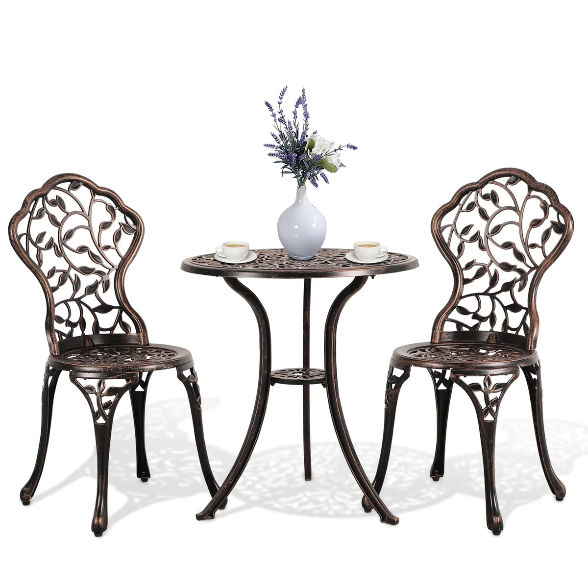 3-Piece Cast Aluminum Outdoor Bistro Set I1316