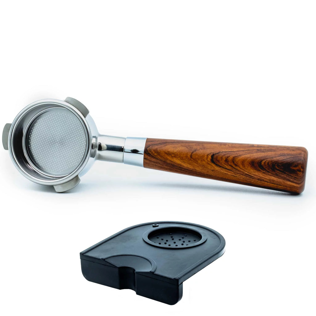54mm Bottomless Portafilter Wood Handle 304 Stainless Steel G204722